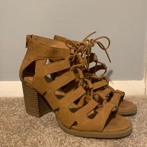 Soda Block Heel Sandals